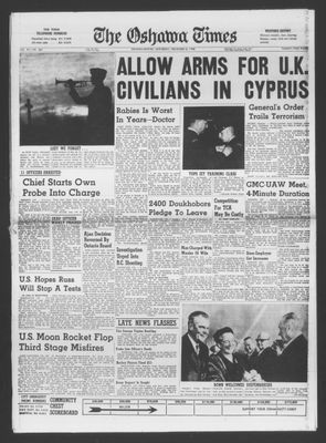 The Oshawa Times, 8 Nov 1958