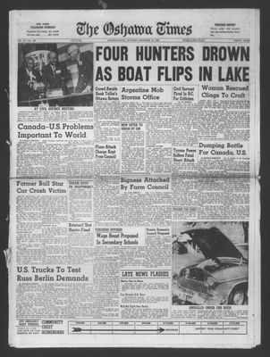 The Oshawa Times, 15 Nov 1958