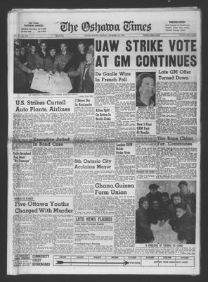 The Oshawa Times, 24 Nov 1958