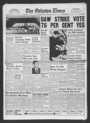 The Oshawa Times, 25 Nov 1958