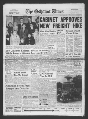 The Oshawa Times, 26 Nov 1958