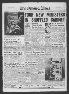 The Oshawa Times, 22 Dec 1958