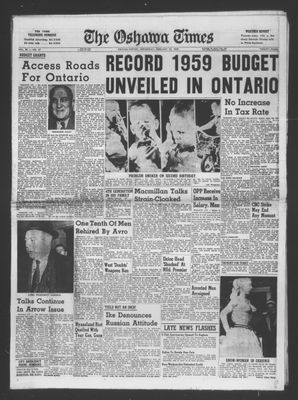 The Oshawa Times, 25 Feb 1959