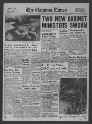 The Oshawa Times, 20 Aug 1959