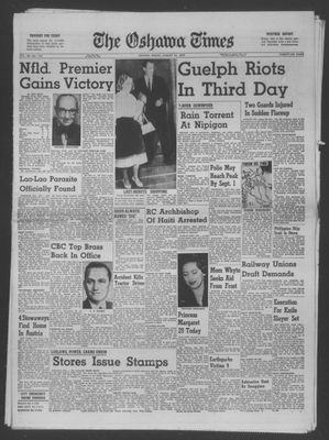 The Oshawa Times, 21 Aug 1959