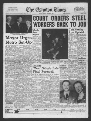 The Oshawa Times, 7 Nov 1959