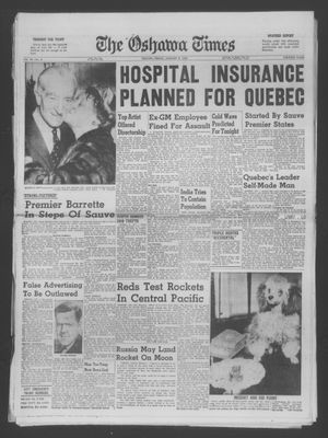 The Oshawa Times, 8 Jan 1960