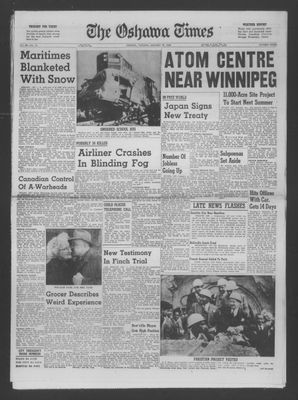 The Oshawa Times, 19 Jan 1960