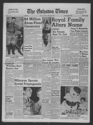 The Oshawa Times, 8 Feb 1960