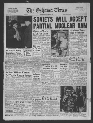 The Oshawa Times, 19 Mar 1960