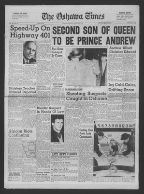 The Oshawa Times, 22 Mar 1960