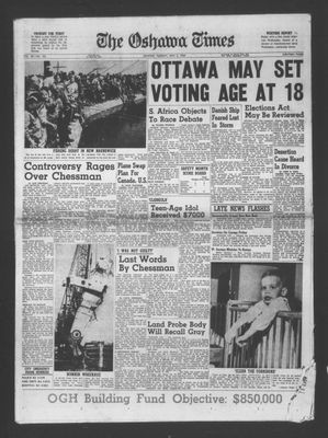 The Oshawa Times, 3 May 1960