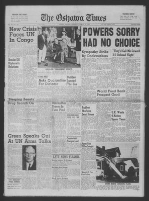 The Oshawa Times, 17 Aug 1960