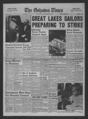 The Oshawa Times, 16 Sep 1960