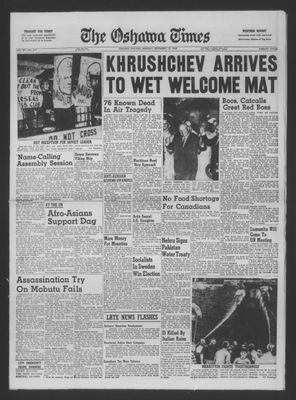 The Oshawa Times, 19 Sep 1960