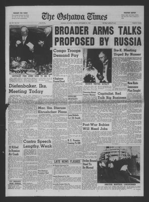 The Oshawa Times, 27 Sep 1960