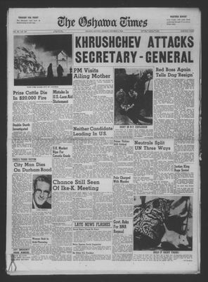 The Oshawa Times, 3 Oct 1960