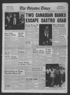 The Oshawa Times, 14 Oct 1960