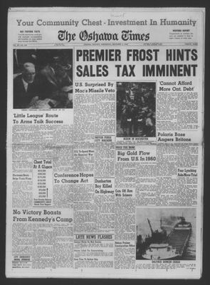 The Oshawa Times, 2 Nov 1960