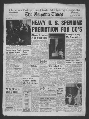 The Oshawa Times, 28 Nov 1960