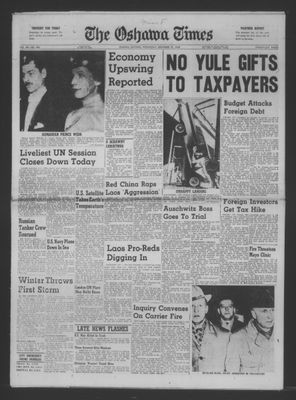 The Oshawa Times, 21 Dec 1960