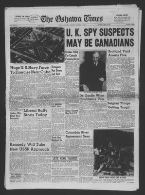 The Oshawa Times, 9 Jan 1961