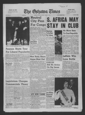 The Oshawa Times, 11 Mar 1961