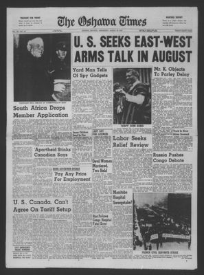 The Oshawa Times, 15 Mar 1961