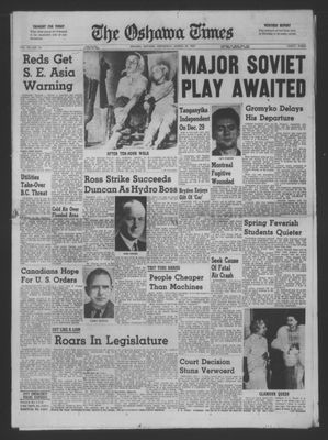 The Oshawa Times, 29 Mar 1961