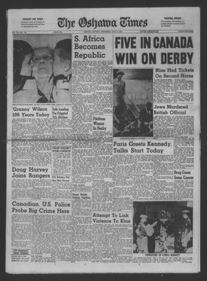 The Oshawa Times, 31 May 1961