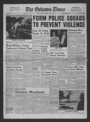 The Oshawa Times, 1 Jun 1961