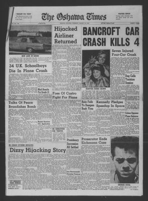 The Oshawa Times, 10 Aug 1961