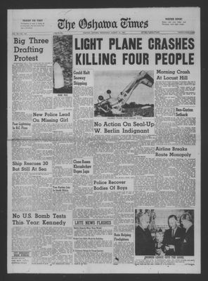 The Oshawa Times, 16 Aug 1961