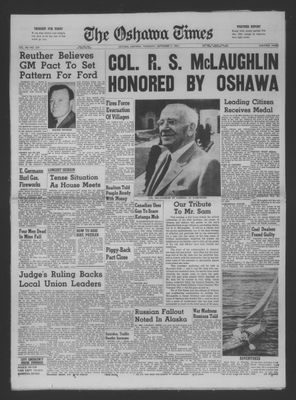 The Oshawa Times, 7 Sep 1961