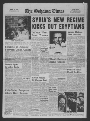 The Oshawa Times, 30 Sep 1961