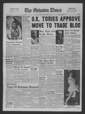 The Oshawa Times, 12 Oct 1961