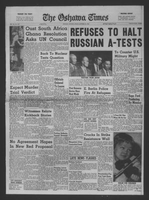 The Oshawa Times, 13 Oct 1961