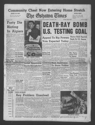 Oshawa Times (1958-), 1 Nov 1961