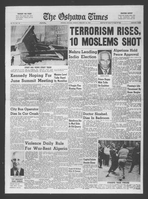 Oshawa Times (1958-), 26 Feb 1962