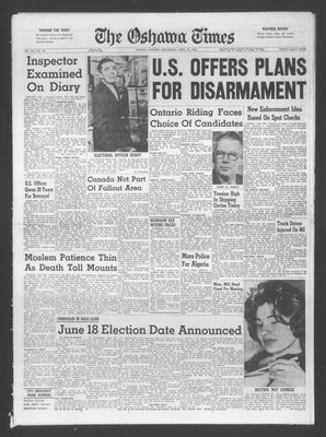 Oshawa Times (1958-), 18 Apr 1962