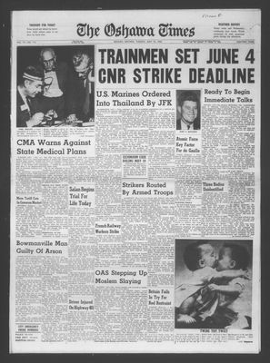 Oshawa Times (1958-), 15 May 1962