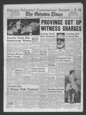 Oshawa Times (1958-), 14 Jun 1962