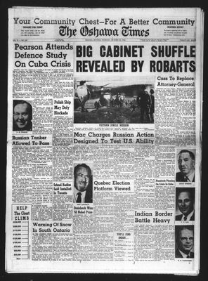 Oshawa Times (1958-), 25 Oct 1962