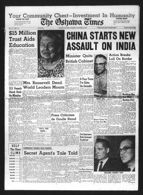 Oshawa Times (1958-), 8 Nov 1962