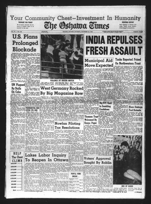 Oshawa Times (1958-), 10 Nov 1962