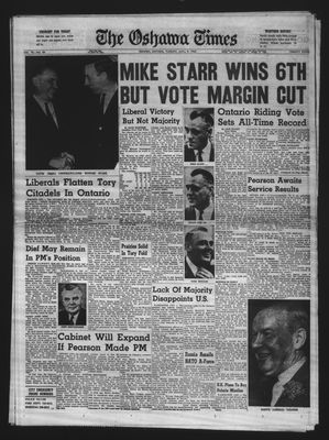 Oshawa Times (1958-), 9 Apr 1963