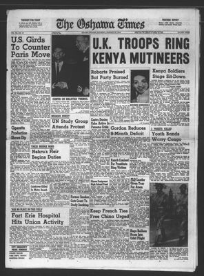 Oshawa Times (1958-), 25 Jan 1964