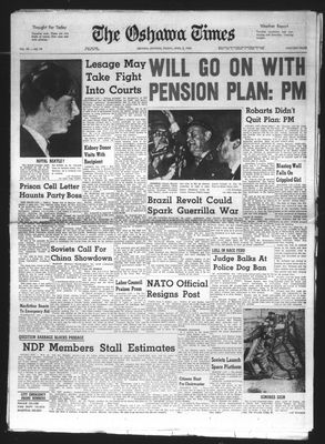 Oshawa Times (1958-), 3 Apr 1964