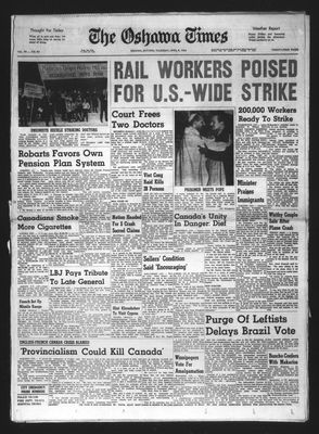 Oshawa Times (1958-), 9 Apr 1964