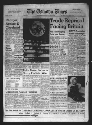 Oshawa Times (1958-), 31 Oct 1964